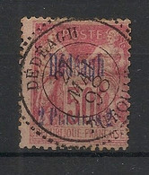 Dédéagh - 1893-1900 - N°Yv. 7 - Type Sage 50c Rose - Avec Cachet Perlé - Oblitéré / Used - Gebruikt