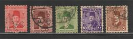 Egypt - 1927-44 - RARE - Perfin. - ( King Farouk - King Fouad ) - Used Stamps