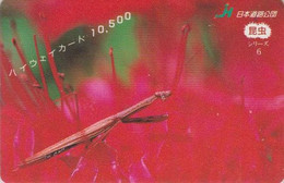 Carte Prépayée JAPON - ANIMAL - SERIE INSECTE 6/6 - PHASME - Insect JAPAN Prepaid Highway Card - HW 295 - Andere & Zonder Classificatie