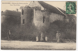 58 - BAZOCHE +++ Ruines Du Château Féodal Animée +++ Carte Pas Courante +++ - Bazoches