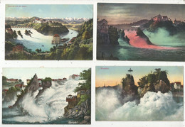 Cp , SUISSE ,  RHEINFALL , Vierges  , LOT DE 4 CARTES POSTALES - Other & Unclassified