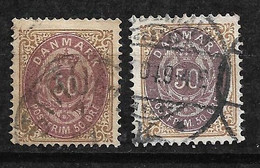 Danemark  N° 28 Et 28a  Oblitérés B/TB       Les Moins Cher Du Site       - Used Stamps