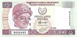 CHYPRE 2003 5 Livre - P.61b Neuf UNC - Zypern