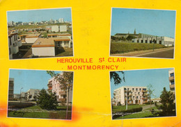 - 14 - HEROUVILLE St CLAIR  MONTMORENCY. -  4 Vues  - Scan Verso - - Herouville Saint Clair
