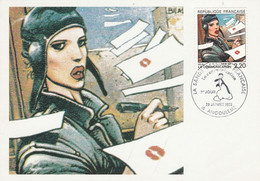 CARTE MAXIMUM 1988 LA COMMUNICATION EN BANDE DESSINEE - BILAL - Otros & Sin Clasificación