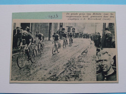 Groote Prijs Van MELSELE Beroeps Gewonnen Door V.d. MEERSCHOUT (inzet) 1937 ( Zie Foto Voor Detail ) KRANTENARTIKEL ! - Cyclisme