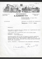 Facture Illustrée Ancienne (1963).   Brasseries LAMOT.   Malines.   Belgique.   Bière.   Beer. - Lebensmittel