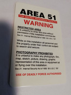 UNITED STATES AMERICA  AREA 51 / 3CARDS  NO 1 OF 1000    PREPAID MINT     ** 3848** - Amerivox