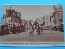 BRASSCHAET Kampioenschap België VERVAECKE Leidt Voor MORTELMANS / 1929 ( Zie Foto Voor Detail ) KRANTENARTIKEL ! - Cyclisme