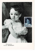 CARTE MAXIMUM PAYS BAS 1957 AIDE A L'ENFANCE  CHILD CARE - Cartes-Maximum (CM)