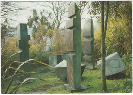 St. Ives: Dame Barbara Hepworth - 'Conversation With Magic Stones', 1973 - Bronze - (Tate Gallery) - St.Ives