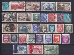 FRANCE - Année 1942 Complète Oblitérée - 30 Timbres - 1940-1949