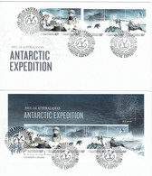 Australian Antarctic 2013 Expedition 1911-14 Disaster & Isolation Set Of 2 FDCs - FDC