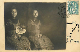 Matha * Carte Photo 1904 * Femmes Du Village - Matha