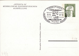 Berlin, PP 047 C2/001, Heinemann 25,  SÜPOSTA `72, Sindelfingen - Cartes Postales Privées - Oblitérées