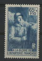 N° 387 VARIETE D'IMPRESSION. Neuf ** (MNH). 65ct + 1.1Fr "A La Gloire De L'Infanterie". TB - Nuovi