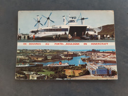 Carte Postale Aéroglisseur Hovercraft BOULOGNE SUR MER (62) - Hovercrafts