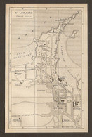 CARTE PLAN 1923 - SAINT LUNAIRE - GRAND HOTEL CASINO - TENNIS - JARDIN RESTAURANT - HALLES - Mapas Topográficas