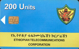 ETHIOPIE  -  Phonecard  - Ethiopian Telecommunications Corporation  -  200 Unités - Aethiopien