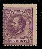 Nederland 1872 NVPH Nr 26D Postfris/MNH Koning Willem III - Unused Stamps