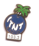 U133 Pin's Media Radio TNT 103.2 Palmier Achat Immédiat - Médias