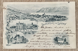 VAUD: LUTRY - SOUVENIR DE LUTRY 1903 LITHOGRAPHIE - VD Vaud