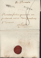 Marque Postale DIJON 22X5 J Plus Grand Taxe Manuscrite 8   20 Juillet 1780 Cote D4or 21 - 1701-1800: Vorläufer XVIII