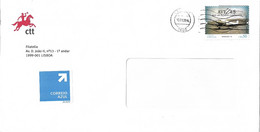 Portugal Cover With Plane Stamp - Brieven En Documenten