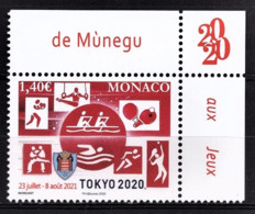 MONACO 2020 - Y.T. N° 3257 /  JEUX OLYMPIQUES TOKYO 2020 - NEUF ** - Unused Stamps