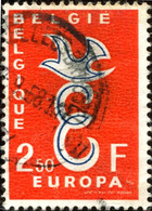 COB 1064-V  4 (o) 1 Point Au Lieu De 2 Au Tréma De BELGIË - 1931-1960