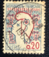 République Française - P4/14 - (°)used - 1961 - Michel 1335 - Marianne - 1961 Marianne (Cocteau)