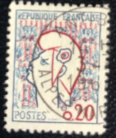 République Française - P4/14 - (°)used - 1961 - Michel 1335 - Marianne - 1961 Marianne De Cocteau