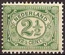 Nederland 1899 NVPH Nr 55 Postfris/MNH Cijfer - Ongebruikt