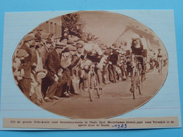 OUDE GOD Beroepsrenners ( MORTELMANS / VERWIJCK Sprint / Finish ) 1929 ( Zie Foto Voor Detail ) KRANTENARTIKEL ! - Cyclisme