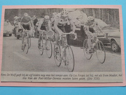 Fons DE WOLF / MADIOT En Het Trio Van Der POEL-MILLAR-DERNIES / 19?? ( Zie Foto Voor Detail ) KRANTENARTIKEL ! - Cyclisme