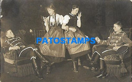 147727 SWITZERLAND SILENEN COSTUMES WOMAN'S AND SOLDIER MILITARY YEAR 1917 POSTAL POSTCARD - Non Classés