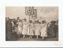 PARDON DE SAINTE ANNE LA PALUE 1744 LES JEUNES FILLES PORTENT LES BANNIERES A L'IMMACULEE - Plonévez-Porzay