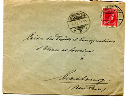 Lettre De LUXEMBOURG GARE 1927 Pour Strasbourg. - Máquinas Franqueo (EMA)