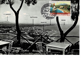 CARTE MAXIMUM SAINT MARIN 1960 International Stamps Exhibition San Marino - Riccione - Storia Postale