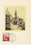 CARTE MAXIMUM SAINT MARIN 1961 BATIMENTS REPUBLICA DI SAN MARINO - Lettres & Documents