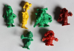 Lot De 6 Mini Figurines En Plastique Vintage Dargaud Asterix Et Obelix Dupont D'isigny - Figuren - Kunststoff