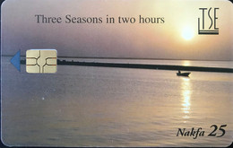 ERYTHREE  -  Phonecard  -  TSE   -  Three Seasons In Two Hours   -   Nakfa 25 - Erythrée