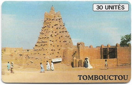 Mali - SoTelMa - Tombouctou (Blue Schlumberger Logo), 30U, SC7, 100.000ex, Used - Malí