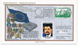 FRANCE - STRASBOURG Conseil De L'Europe 25/10/1993 OMEC Session Du Parlement Européen / Vignette Antonio Capucho - Storia Postale