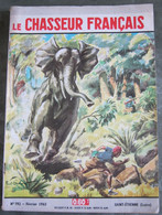 LE CHASSEUR FRANCAIS  N° 792 Février 1963 -CHARGE DE L'ELEPHANT - Couv  Paul ORDNER - - Chasse & Pêche