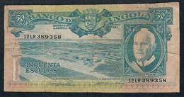ANGOLA P93 50 ESCUDOS 1962 #12LR   FINE - Angola