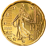 France, 20 Euro Cent, 2002, FDC, Laiton, KM:1286 - France