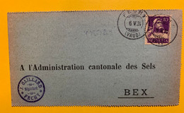 11143 - Carte De Commande De Sel J.Gaillard Féchy Pour Administration Des Sels Bex Féchy 06.05.1934 - Sonstige & Ohne Zuordnung