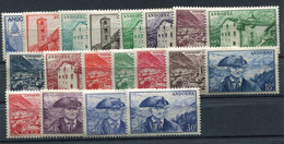 ANDORRE FRANCAIS N°119 / 137 * PAYSAGES - Unused Stamps
