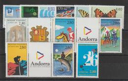 Andorre Français Année Complète 1994 Du 441 Au 453 7 Val. + 3 Trypt. ** MNH - Full Years